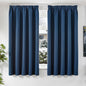TOPICK Blackout Curtains for Living Room, Pencil Pleat Thermal Currtains for Bedroom, Room Darkening Drapes, Navy Blue, W 55" x L 63" (2 Panels)
