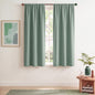 TOPICK Blackout Curtains for Bedroom Thermal Insulated Drapes for Living Room Home Office Rod Pocket Curtains Set of 2 Panels Each