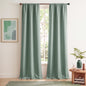 TOPICK Blackout Curtains for Bedroom Thermal Insulated Drapes for Living Room Home Office Rod Pocket Curtains Set of 2 Panels Each