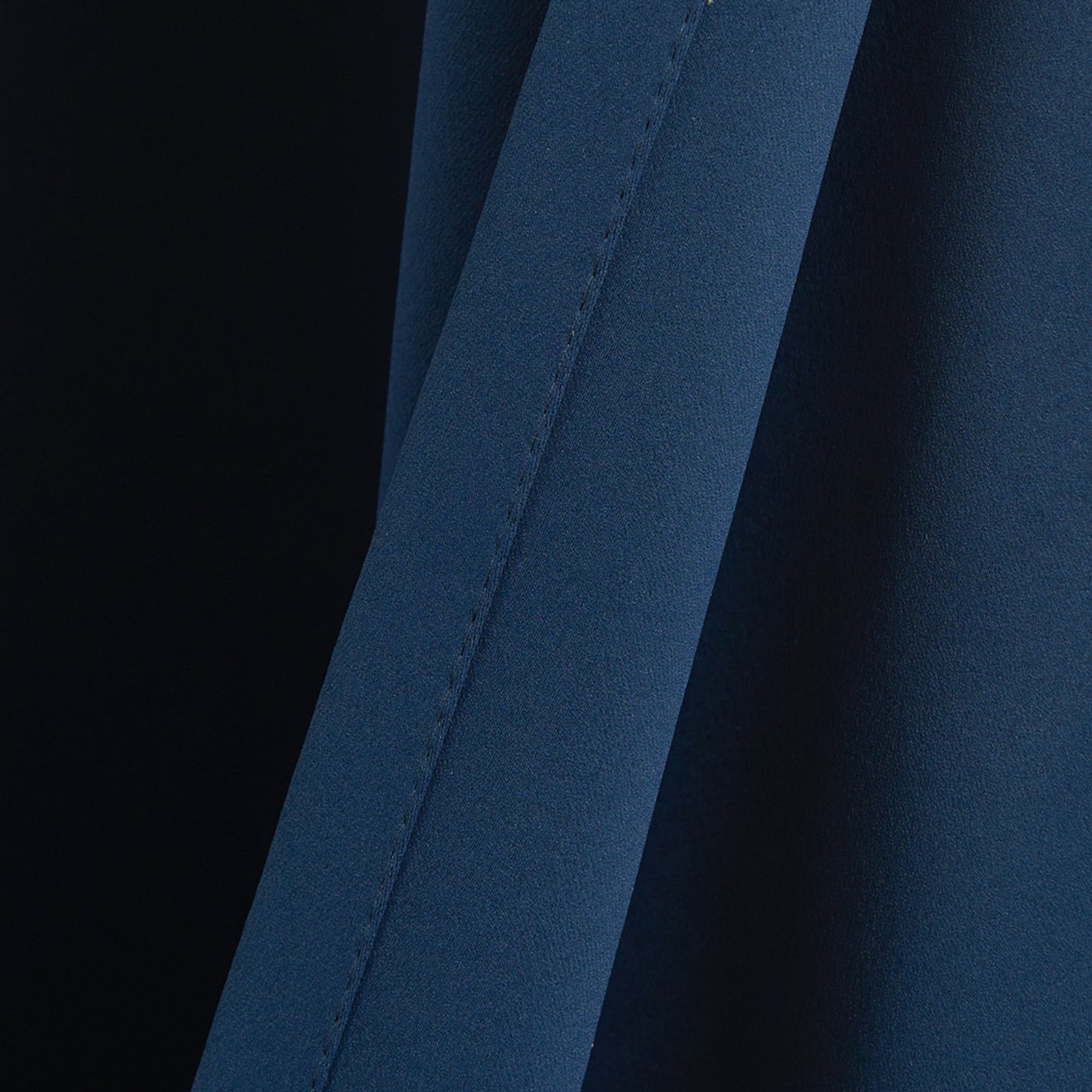 TOPICK Blackout Curtains for Living Room, Pencil Pleat Thermal Currtains for Bedroom, Room Darkening Drapes, Navy Blue, W 55" x L 63" (2 Panels)